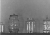 SA0741.41 - Photo of blown jars in Sisters' Shop, used in medicinal herb industry., Winterthur Shaker Photograph and Post Card Collection 1851 to 1921c